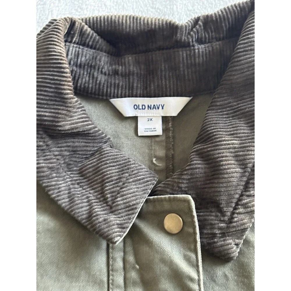 Old Navy Olive Green Utility Jacket